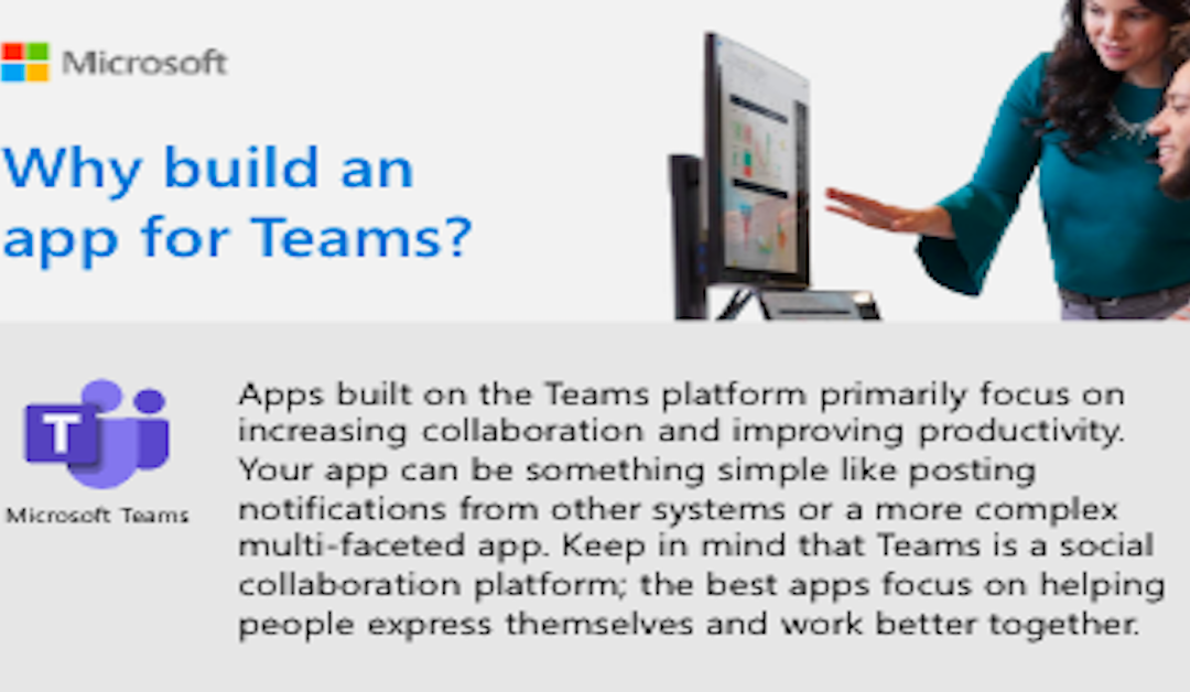 Why build an app for Teams?